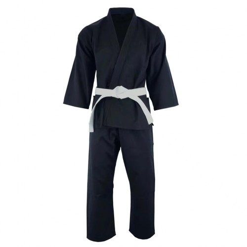 Factory Martial Arts Black Karate Uniform Customized 8OZ 
