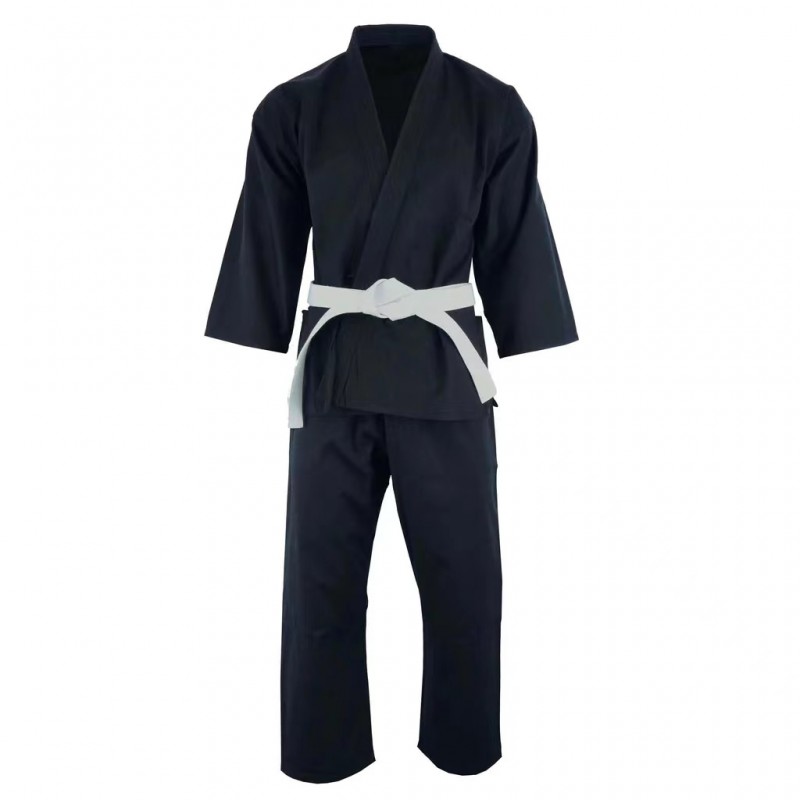 Factory Martial Arts Black Karate Uniform Customiz...