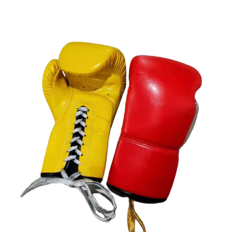 Laced Microfiber Boxing Gloves
